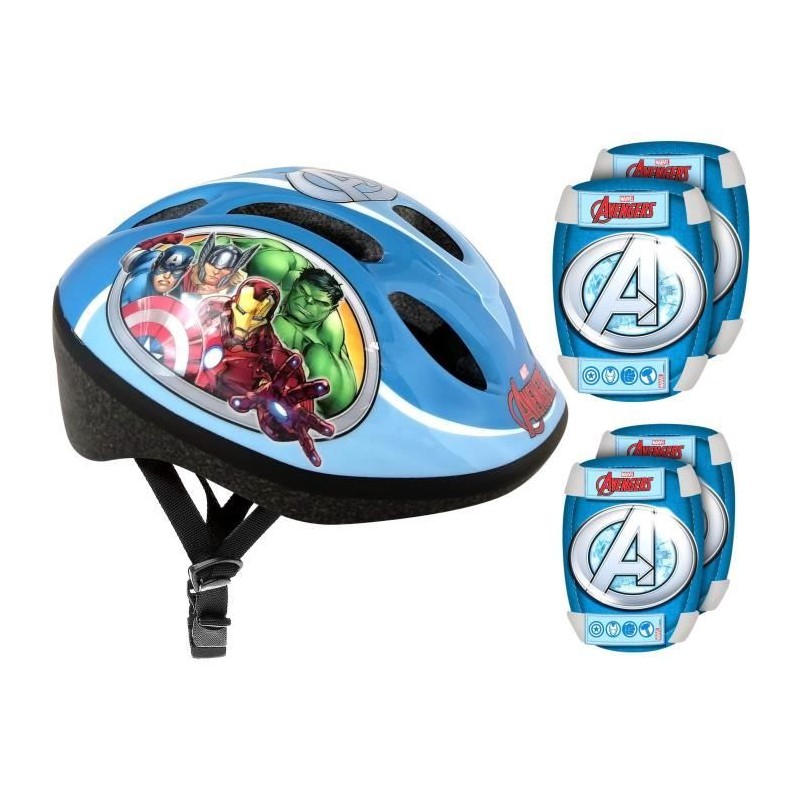 AVENGERS Pack Protections - Casque - Genouilleres - Coudieres