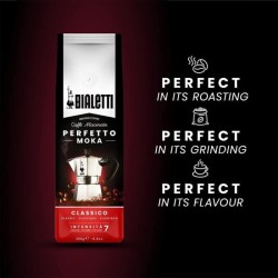 Cafetiere italienne + 1 Café Perfetto Moka Classico - BIALETTI - MOKA - 3 tas...