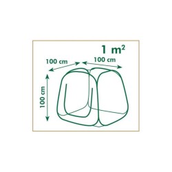 Serre de jardin Pop-Up - NATURE - 100x100x100 cm - PE transparent - Protectio...