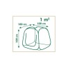 Serre de jardin Pop-Up - NATURE - 100x100x100 cm - PE transparent - Protectio...