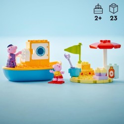 LEGO DUPLO 10432 Le Voyage en Bateau de Peppa Pig - Set de Jeu de Bain pour T...