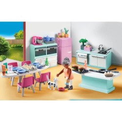 PLAYMOBIL 71608 Cuisine avec ilôt central, My life, Maison d'architecte, 105 ...