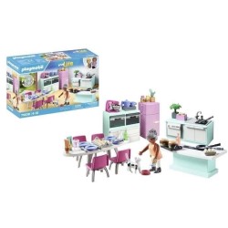PLAYMOBIL 71608 Cuisine avec ilôt central, My life, Maison d'architecte, 105 ...