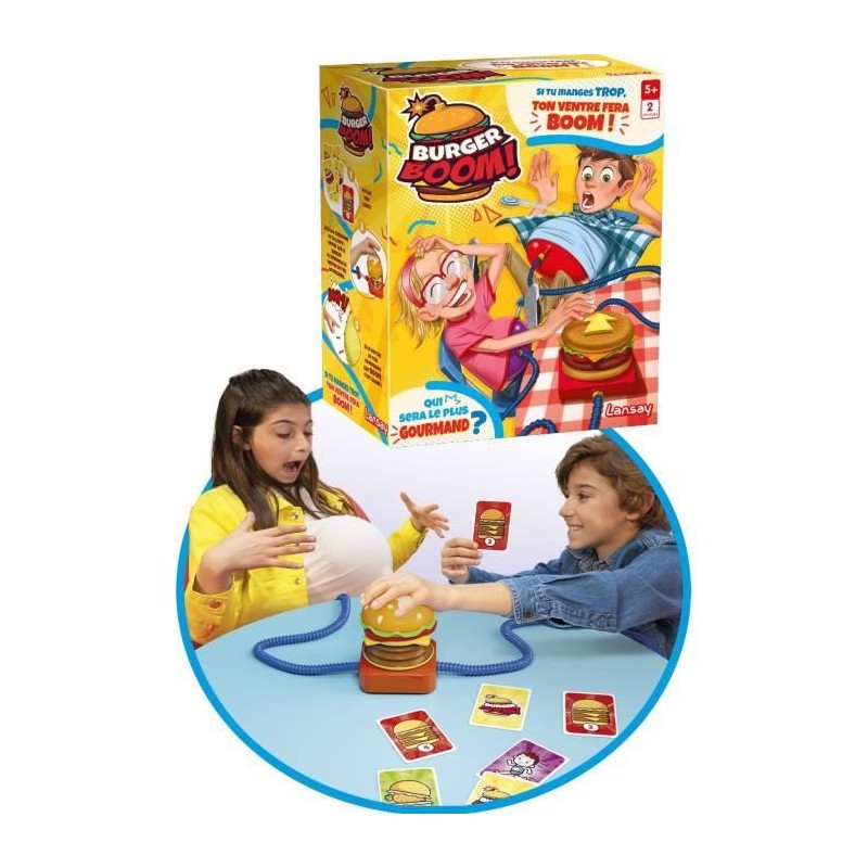 Burger Boom - LANSAY - Gonfle le ventre - Qui fera BOOM ? - Des 5 ans