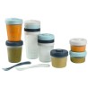 BÉABA - Lot 12 Portions Conservation et 2 Cuilleres Silicone - Pack 1er Repas...