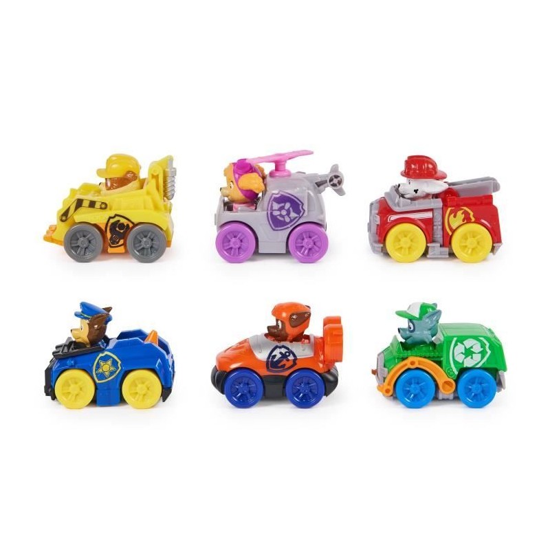 SPIN MASTER PACK 6 RACERS PUP SQUAD La Pat' Patrouille