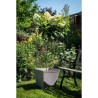 Pot carré - GARDEN ID - Green Care Impact Taupe - 39 x 33 cm - Garanti 10ans ...