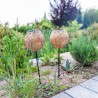 Lot de 2 balises solaires a planter - LUMISKY - AGADIR - H45 cm - Style orien...