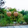 Lot de 2 balises solaires a planter - LUMISKY - AGADIR - H45 cm - Style orien...