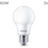 Ampoule LED - PHILIPS - 60 W - E27 - Blanc chaud - Dépolie -