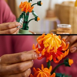 LEGO Icons 10368 Le Chrysantheme - Set de Décoration Florale a Construire - P...
