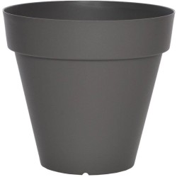 Pot de fleurs - RIVIERA - Soleilla Rond - Ø 59 x 53,6 cm - Gris pailleté
