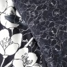 Parure de lit Mawira - 2 personnes - 260 x 240 cm - 100% coton - Bleu marine ...
