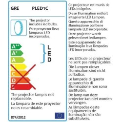 GRE - Projecteur LED Couleur pour piscines hors-sol paroi en acier/métal