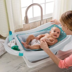 INGENUITY Baignoire bébé évolutive, grand confort, extra-large avec transat b...
