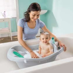 INGENUITY Baignoire bébé évolutive, grand confort, extra-large avec transat b...