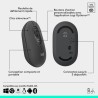 Souris - Sans fil - Logitech - Pop Mouse - Graphite