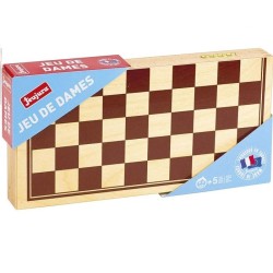 Jeu de Dames en Bois - Jeujura - 8131 - Coffret Pliant - 30x30x2cm - Fabricat...