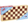 Jeu de Dames en Bois - Jeujura - 8131 - Coffret Pliant - 30x30x2cm - Fabricat...