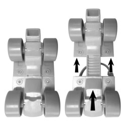 Set Patins a Roulettes et coudieres/genouilleres - ajustable du 23 au 27 - PA...