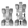 Set Patins a Roulettes et coudieres/genouilleres - ajustable du 23 au 27 - PA...