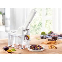 Dénoyauteur a prunes Leifheit 37300, dénoyauteur automatique avec lame en aci...