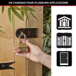 Cadenas Haute Sécurité - MASTER LOCK - M175EURDLF - Combinaison - Zinc - Anse...