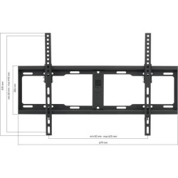 ONE FOR ALL WM4621 Support mural inclinable pour écran de 81 a 229 cm (32 a 9...