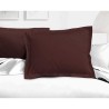 Lot de 2 taies d'oreiller - LOVELY HOME - LH71587 - 50 x 70 cm - Marron
