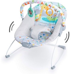 BRIGHT STARS Transat pour bébé - Safari - Arche avec jouets d'éveil amovible ...