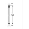 Flexible de douche - GROHE VitalioFlex 27507001 - 2m - Anti-pliures - Anti-to...