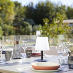 Lampe de table sans fil - LUMISKY - STANDY MINI Dark - H25 cm - Pied en acier...