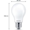 Ampoule LED - PHILIPS - Classic - 60 W - A60 E27 - Blanc chaud - Non