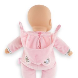 Mon Doudou COROLLE - Pti' Coeur Ours Rose - 30 cm - petit poupon -