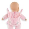 Mon Doudou COROLLE - Pti' Coeur Ours Rose - 30 cm - petit poupon -