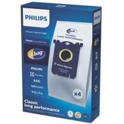 PHILIPS - Lot de 4 sacs aspirateur S-bag Classique Longue Performance