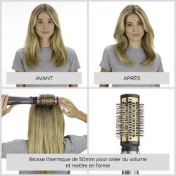 Brosse soufflante - BaByliss - AS82E Shape & Smooth - Pour une mise en forme ...