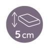 Matelas de berceau TINEO 80cmx40x5cm - Déhoussable - Fabriqué En France - San...