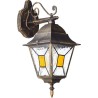 Applique extérieure descendante - BRILLIANT - JANEL - Métal/verre - Noir - E2...