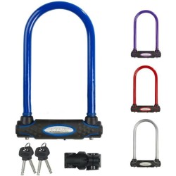 Antivol Vélo U a Clé - MASTER LOCK - 8195EURDPROCOL - Corps en Acier Cémenté ...
