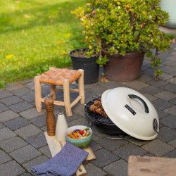 Barbecue a charbon portable - LIVOO - DOC301 - ø34 cm - Grille chromé - Haute...