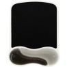 Kensington, Tapis de souris avec repose-poignet, Duo gel, Noir et fumé