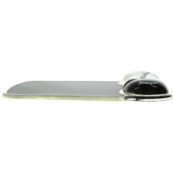 Kensington, Tapis de souris avec repose-poignet, Duo gel, Noir et fumé