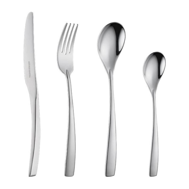 Ménageres - ARTHUR MARTIN - AM3630 - 24 pieces - Acier inoxydable - Finition ...