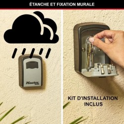 MASTER LOCK Boite a clés sécurisée [Medium] [Fixation murale] - 5401EURD - Se...