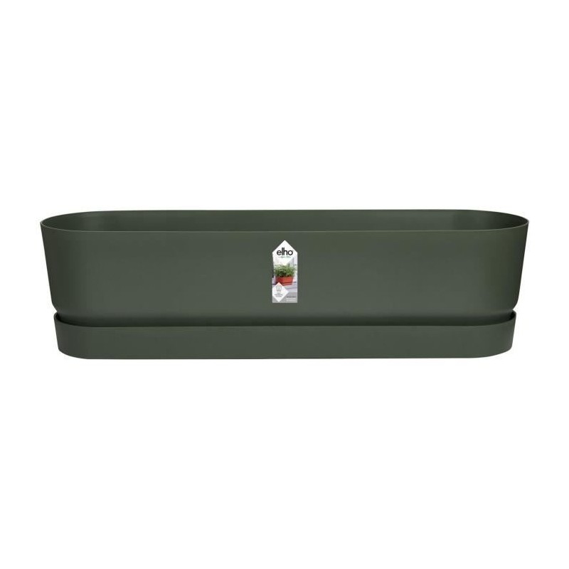 ELHO Jardiniere ovale GREENVILLE - Ø49 x 19,8 x 18,4 cm - Plastique recyclé -...