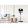 OCEANIC Ventilateur de pied - 45 W - Ø 44 cm - 3 vitesses - Oscillant - Incli...