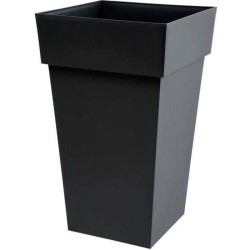 Pot de fleurs haut Carré 39 cm - EDA - Toscane - 62 L - 39 x 39 x H. 65 cm - ...