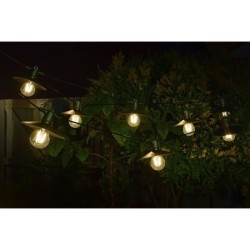 Guirlande solaire Vivo 365 20L - SMART SOLAR - 8 ampoules LED blanc chaud - T...