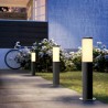 Lampadaire extérieur sur poteau - UTRECHT - Poteau anthracite - 1x20